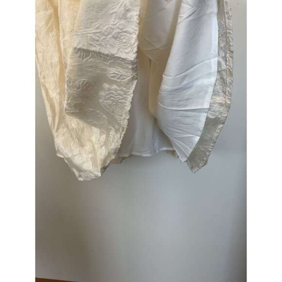 NWT Unique Vintage 1950s Ivory Off-Shoulder Fit & Flare Dress 14 - Picture 11 of 16